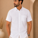 60 Lea Linen Half Sleeve Shirt