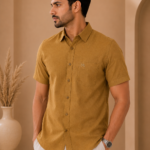 60 Lea Linen Half Sleeve Shirt