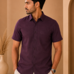 60 Lea Linen Half Sleeve Shirt