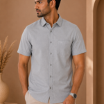 60 Lea Linen Half Sleeve Shirt