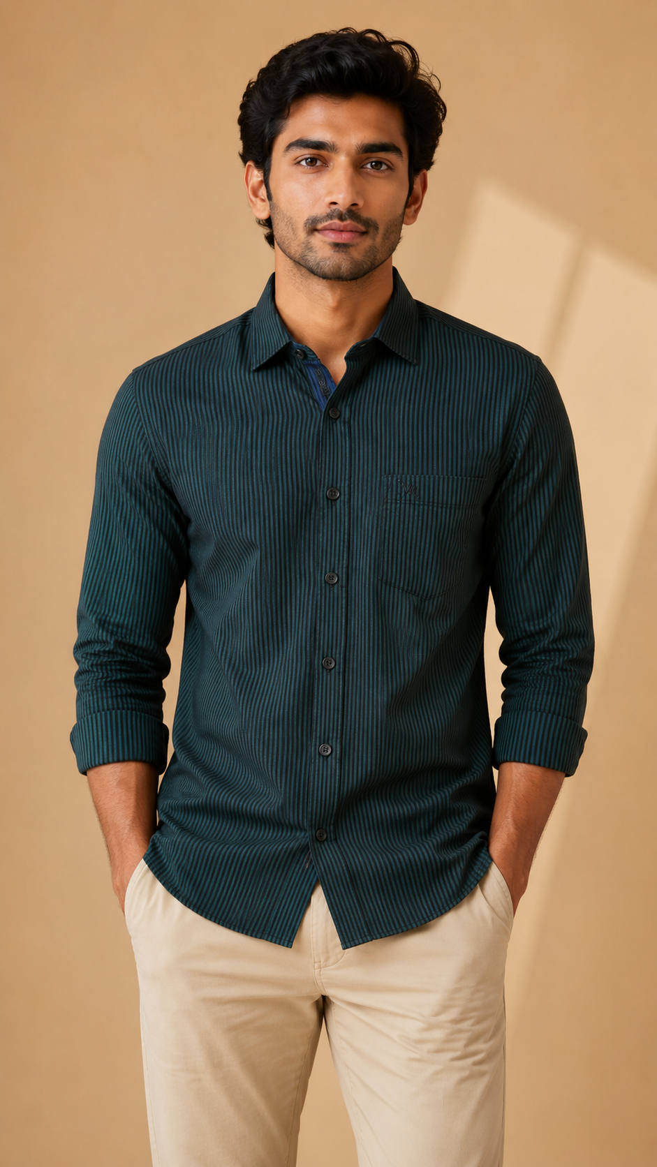 file_00000000b67c72079b5758e31869b3ce Oxford Striped Full-Sleeve Shirt - Image 1